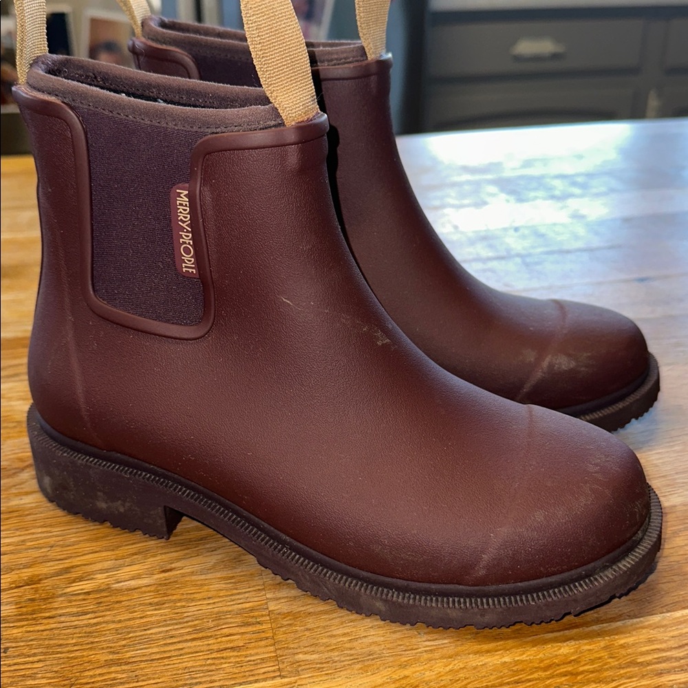 Merry People Ankle Boots - Dark Cherry